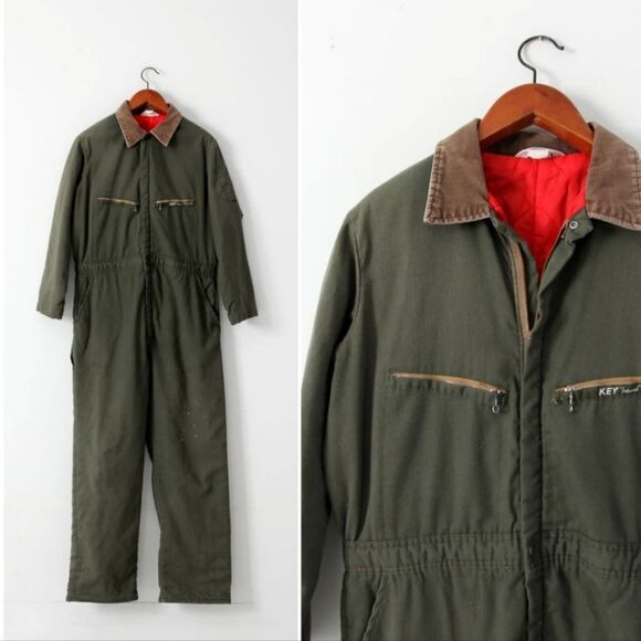 Key Imperial. Vintage. Coveralls. Insulated. Size Large. EUC - Picture 1 of 13